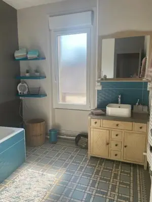 Salle de bains dans l'établissement Chez Mathilde et Gaby, chambre d'hôtes