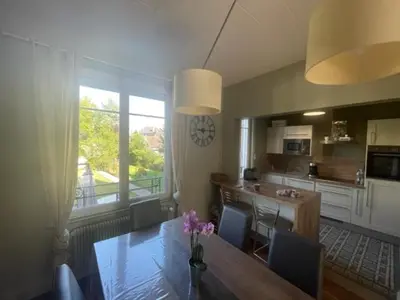 Cuisine ou kitchenette dans l'établissement Chez Mathilde et Gaby, chambre d'hôtes