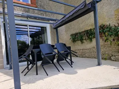 Terrasse ou espace extérieur de l'établissement Gîte de l'étoile, 6 pers. spacieux avec extérieur