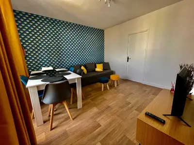 Coin salon dans l'établissement Champagne Cocooning