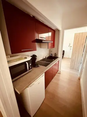 Cuisine ou kitchenette dans l'établissement Le Petit Gambetta