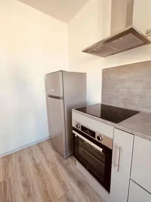 Cuisine ou kitchenette dans l'établissement Studio de la Belle Vue