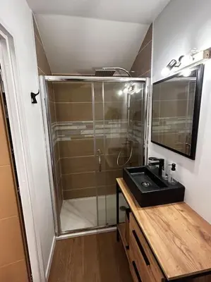 Cuisine ou kitchenette dans l'établissement Studio cosy rémois