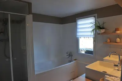 Salle de bains dans l'établissement L'Appart Gîte de Charme