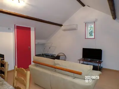 Télévision ou salle de divertissement dans l'établissement Maisonnette privatisée