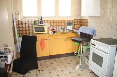 Cuisine ou kitchenette dans l'établissement SALAMANDRES