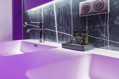 Salle de bains dans l'établissement Art Déco Lesage & Spa