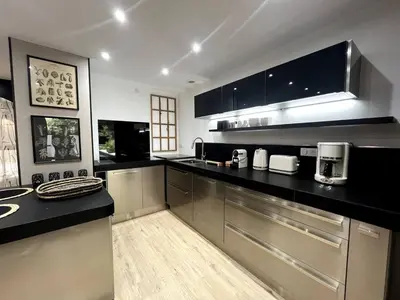 Cuisine ou kitchenette dans l'établissement Chez Hervé et Nicky
