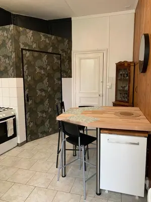 Cuisine ou kitchenette dans l'établissement GITE Le 458 - Guise