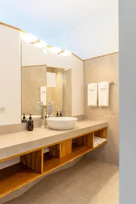 Salle de bains dans l'établissement Château de Bonaventure