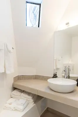 Salle de bains dans l'établissement Château de Bonaventure