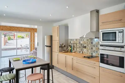 Cuisine ou kitchenette dans l'établissement Paradis Champenois