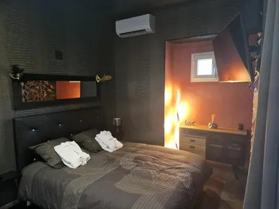 Un ou plusieurs lits dans un hébergement de l'établissement Le nid douillet