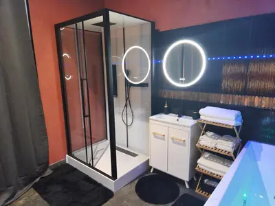 Salle de bains dans l'établissement Le nid douillet