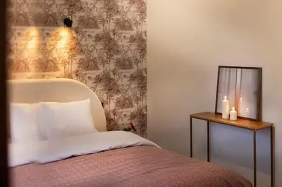 Un ou plusieurs lits dans un hébergement de l'établissement Private Oasis: Luxe 20-guest Estate, Jacuzzi, 8 Ha