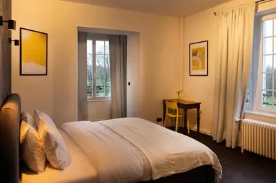 Un ou plusieurs lits dans un hébergement de l'établissement Private Oasis: Luxe 20-guest Estate, Jacuzzi, 8 Ha