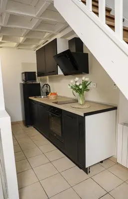 Cuisine ou kitchenette dans l'établissement Gite Urbain - La bulle de champagne - Parking
