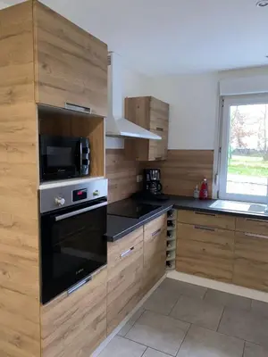 Cuisine ou kitchenette dans l'établissement À La Rondayette - Le refuge calme en pleine nature