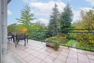 Balcon ou terrasse dans l'établissement Maison proche Disney/Parking gratuit