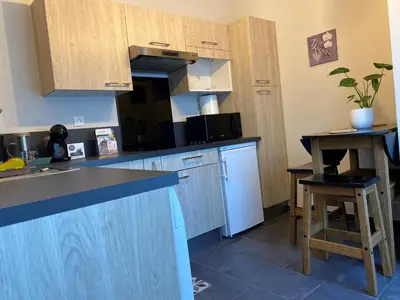 Cuisine ou kitchenette dans l'établissement LA BRIE COSY
