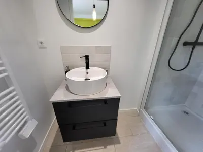 Salle de bains dans l'établissement Bienvenue chez Anouck