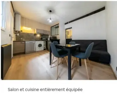 Cuisine ou kitchenette dans l'établissement La Parenthèse Rémoise