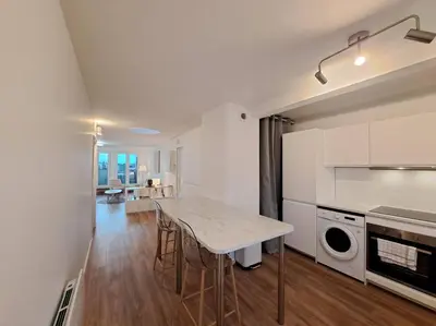 Cuisine ou kitchenette dans l'établissement Appartement 