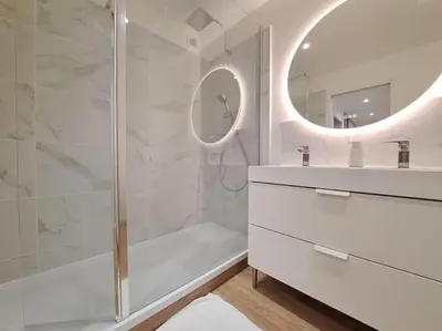 Salle de bains dans l'établissement Appartement 