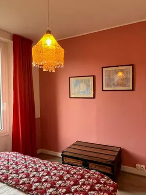Un ou plusieurs lits dans un hébergement de l'établissement Appartement Bulles de Lumière