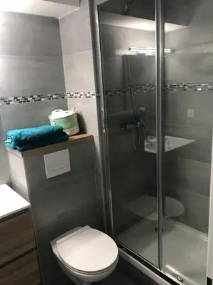 Salle de bains dans l'établissement IKIZEN - Arena Confort - Boulingrin