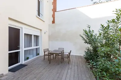 Balcon ou terrasse dans l'établissement Tranquilis - Studio hypercentre terrasse