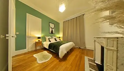 Un ou plusieurs lits dans un hébergement de l'établissement Appartement tout équipé - Centre-ville EPERNAY