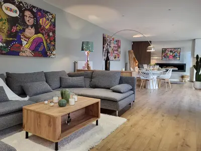 Coin salon dans l'établissement Villa Champagne pour 6!