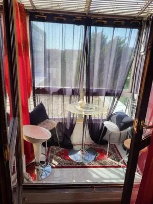 Coin salon dans l'établissement Studio confortable à Vitry-le-François, 23 m², Terrasse