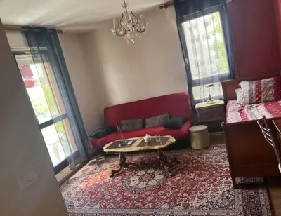 Coin salon dans l'établissement Studio confortable à Vitry-le-François, 23 m², Terrasse