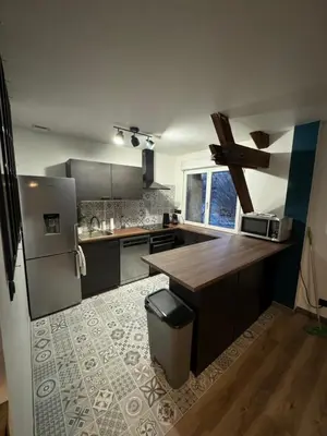 Cuisine ou kitchenette dans l'établissement Appartement Cosy dans le coeur de Witry-les-Reims
