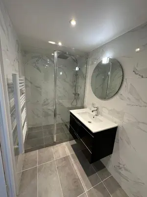 Salle de bains dans l'établissement Le cocon