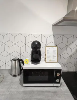 Cuisine ou kitchenette dans l'établissement Le cocon