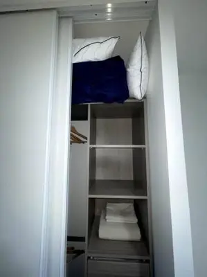 Un ou plusieurs lits dans un hébergement de l'établissement appartement entier sur Reims - 4 Voyageurs