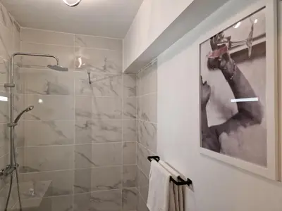 Salle de bains dans l'établissement Studio avenue de Champagne