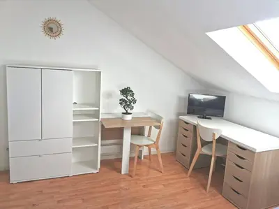Télévision ou salle de divertissement dans l'établissement Studio cosy au cœur de Reims