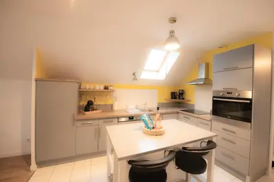 Cuisine ou kitchenette dans l'établissement Gîte les hauts de Verberie - appartement calme et lumineux