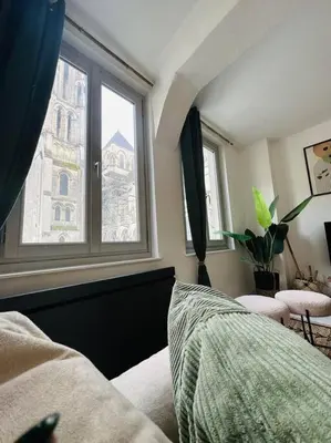 Un ou plusieurs lits dans un hébergement de l'établissement Maison Médiévale