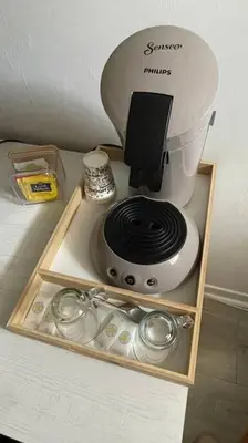 Cuisine ou kitchenette dans l'établissement Chambre chez l'habitant à Vauxbuin