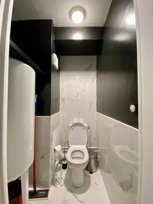 Salle de bains dans l'établissement E centre ville professeur langevin spacieux cosy