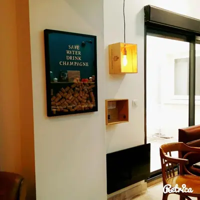 Coin salon dans l'établissement Les Appartements de Champagne