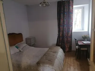 Un ou plusieurs lits dans un hébergement de l'établissement Gîte à la ferme