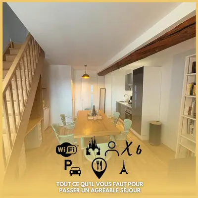 Plan de l'établissement Le 7 - Appartement Cosy - Disney 20 min