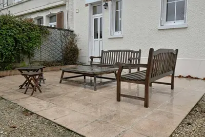 Terrasse ou espace extérieur de l'établissement Maison de Champagne F.Barbier !