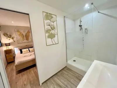 Salle de bains dans l'établissement L'Ange Au Sourire
